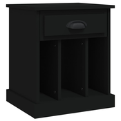 MAISON CHIC Nočna omarica - Nočna miza črna 43x36x50 cm, (21689998)