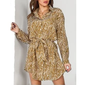 Resti womens mini dress in ala zebra pattern