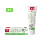 Splat MEDICAL HERBS Zobna Pasta z Zelišči in Fluoridom – 3x100 ml (Nega Dlesni)