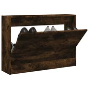 Ormaric za cipele dimljeni hrast 80x21x57 cm konstruirano drvo