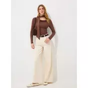 Mohito - Kavbojke wide leg - krem