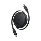 Baseus Free2Pull Mini USB Type-C, 60W automatski uvlacivi kabel za brzo punjenje i prijenos podataka, 1m, crni P10364500111-01