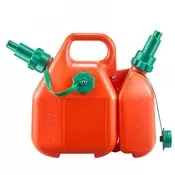 VEVOR Posoda za gorivo 6 L z izlivalnikom in dodatna posoda za olje 19 L 35x15x31 cm rdeča