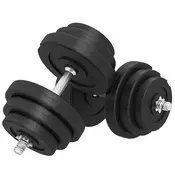 Homestar Set uteži 40 kg črne barve
