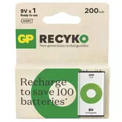 GP ReCyko (9V) punjiva baterija, 200 mAh