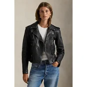 Usnjena biker jakna Polo Ralph Lauren VINTAGED COW