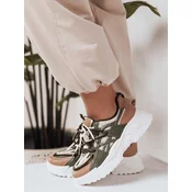 Sportowe sneakersy damskie RUNWIN zielone Dstreet