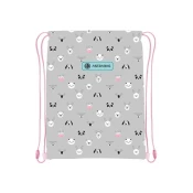 Astrabag Torba za patike za devojcice Kitty the Cutie, 40 x 33 cm, Siva