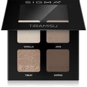 Sigma Beauty Quad paleta senčil za oči odtenek Tiramisu 4 g