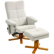 HOMCOM HOMCOM masažni stol poliester, pena 80D x 86Š x 99V cm Krem bel, (5000242856)