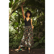 Culottes with a tropical print