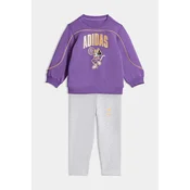 Adidas Komplet trenerka za devojcice I Dy Mi Jog JZ3548, Ljubicasto-siva