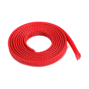 Zaštitna pletenica kabela 6mm crvena (1m)