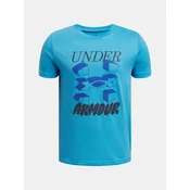 Under Armour UA B SPLIT BIG LOGO SS Majica Modra