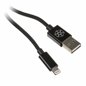 SilverStone CPU03 USB-Ladekabel Lightning, schwarz - 100cm SST-CPU03J-1000