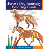 Horse + Dog Anatomy Coloring Book
