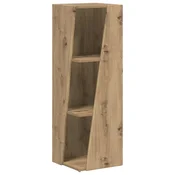 Vidaxl Stranski polic Umetni hrast 33 x 32 x 100,5 cm Konstruiran les