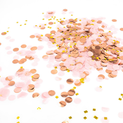 VILSTO VILSTO Konfeti iz rožnatega zlata, namizni konfeti, vrečke s konfeti, konfeti iz svilenega papirja iz rožnatega zlata, namizni okraski iz rožnatega zlata, zaročni okraski za poroko, krst in, (21154989)