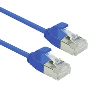 ROLINE Roline 21153346 RJ45 omrežni kabel\, Patch kabel CAT 6a U/FTP 3.00 m modra 1 kos, (20630600)