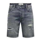 Only & Sons Kavbojke Edge Ram  temno modra