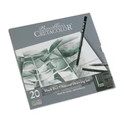 Umjetnicki kpl Cretacolor black paket 20/1 (ugljen, nero olovke, monolitski grafit, štapic za blendanje boja, gumica…)