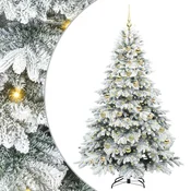 Vidaxl Umetno zložljivo božično drevo 210 cm 300 LED Toplo bela