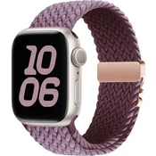 GS Pleten najlonski pašček z zaponko za Apple Watch 1/2/3/4/5/6/7/8/9/10/11/SE 38/40/41/42 mm - vijoličen