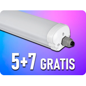 V-TAC LED vodootporna svjetiljka 36W, 4320lm (120lm/W), IP65, 120cm, 5+7 gratis! Barva svetla: Hladna bijela