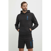 Pulover Puma PUMA X PLAYSTATION moški, črna barva, s kapuco, 624678
