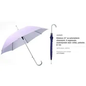 Kišobran 23 sa automatskim otvaranjem, 8 segmenata, aluminijumski stub i drška, poliester, O 103 cm