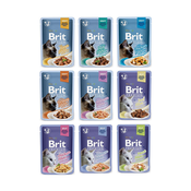 BRIT Fileti za macke u sosu - Govedina 85gx24