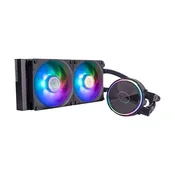 COOLER MASTER Vodni hladilnik CPU Cooler Master Masterliquid Pl240 Flux Rgb 240 mm črn, (21408627)