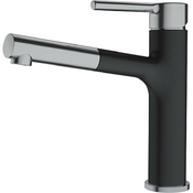 Armatura Franke CENTRO krom/onyx z izvlečnim izlivom
