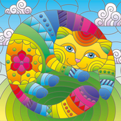 Yazz - Puzzle Mačka v krogu - 1 000 kosov