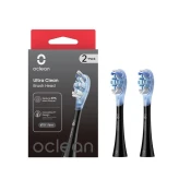 Oclean Nastavek Ultra Clean - 2 kos Črna, za električno zobno ščetko