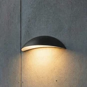 Lindby LED zunanja stenska svetilka Zerino, črna, 34,5 cm, IP54 - Sodobni - črna, bela - Aluminij