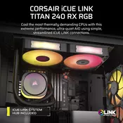 Corsair iCUE LINK Titan 240 RX RGB Komplett-Wasserkühlung - 240 mm, black-CW-9061016-WW