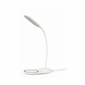 Gembird Desk lamp with wireless charger, white