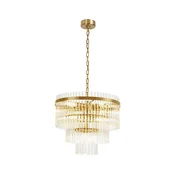 Luster na lancu SABRINA 7xE14/40W/230V zlatni