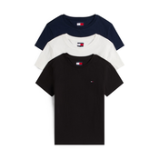 Tommy Jeans Majica mornarska/črna/bela