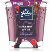 GLADE Merry Berry & Wine dišeča sveča 129 g