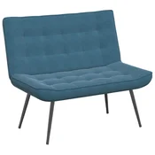 Vidaxl klop Modra 110x74x84 cm Žamet