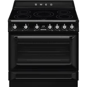 SMEG prosto stoječ štedilnik TR90IPBL, črna