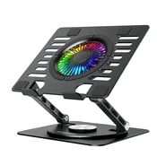 Wozinsky CoolBase RGB hladilno stojalo za prenosnik/tablico – črno