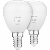 Philips Hue LED Lamp E14 2-Pack Set 5,7W 470lm White Luster