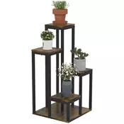 Homestar Stojalo za rastline 4-nadstropno 40x40x81 cm rjavo