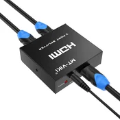 HDMI MT-VIKI HDMI razdelilnik 1:2 - 4K, 2 monitorja, zrcaljenje