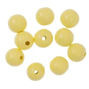 Lesene kroglice 2,5 cm - paket 10 kosov | Različne barve | Yellow
