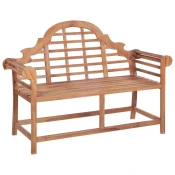 Vrtna klupa 127 x 58,5 x 92,5 cm od masivne tikovine