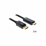 DELOCK kabel DP 1.2 (M) NA HDMI A (M), 3.0m